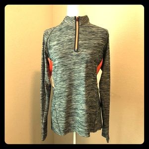 RBX performance 1/4 zip long sleeve pull over, L